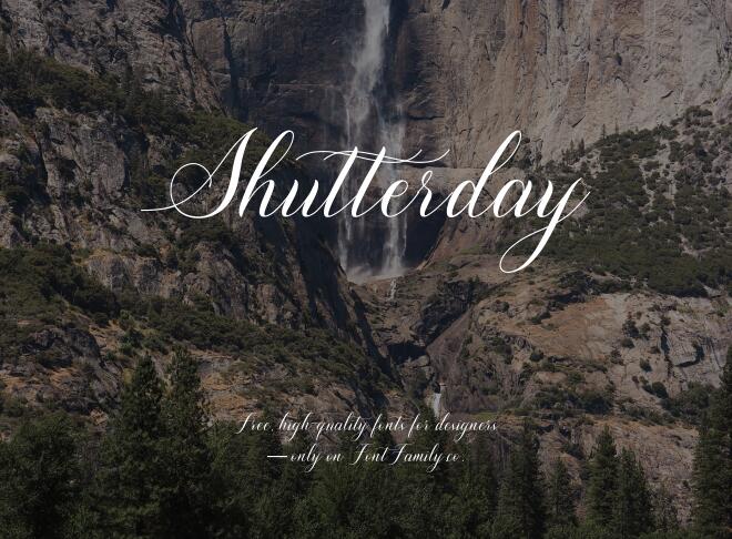 Shutterday Font