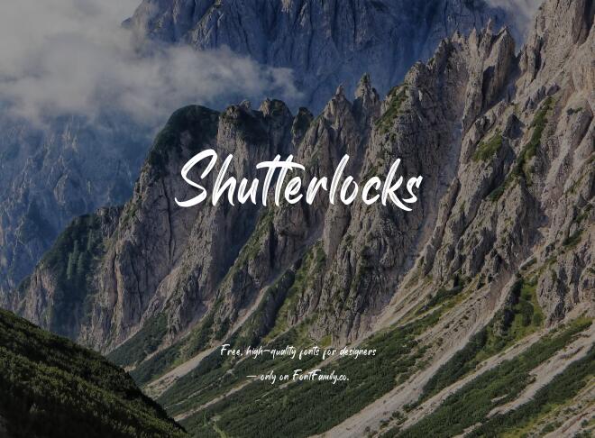 Shutterlocks Font