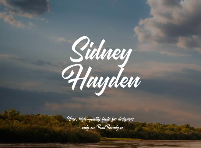 Sidney Hayden Font