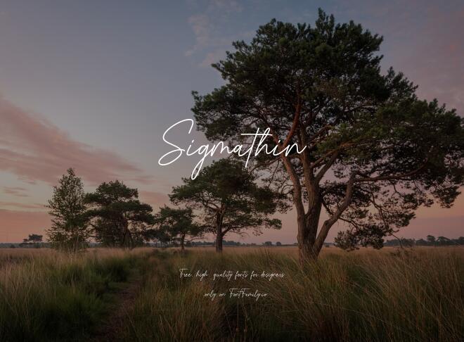 Sigmathin Font