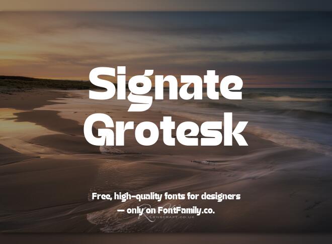 Signate Grotesk Font