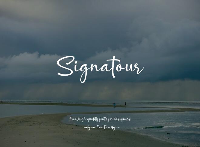 Signatour Font