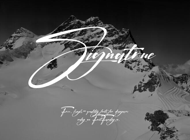 Signatrue Font