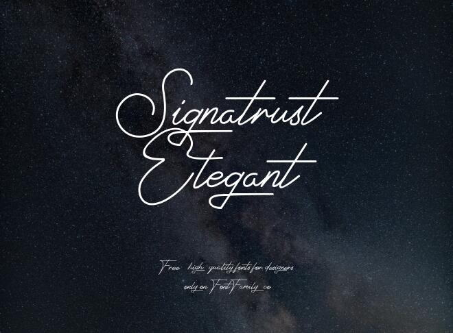 Signatrust Elegant Font