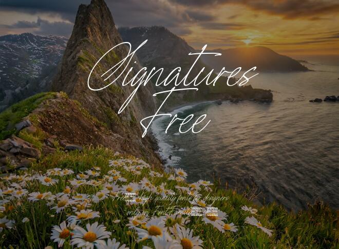 Signatures Free Font