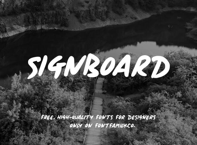 Signboard Font
