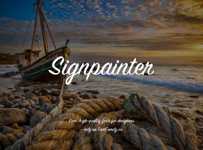 Signpainter Font