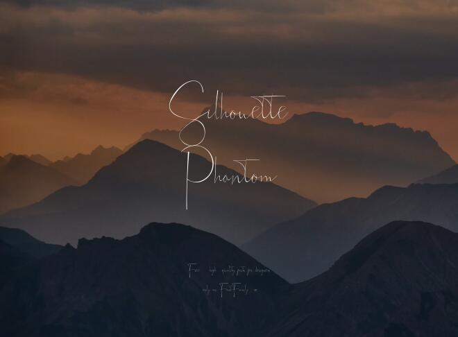 Silhouette Phantom Font