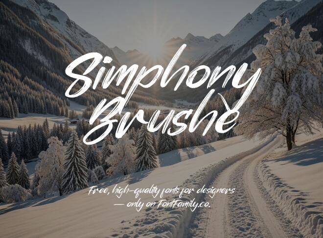 Simphony Brushe Font