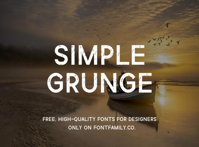 Simple Grunge Font