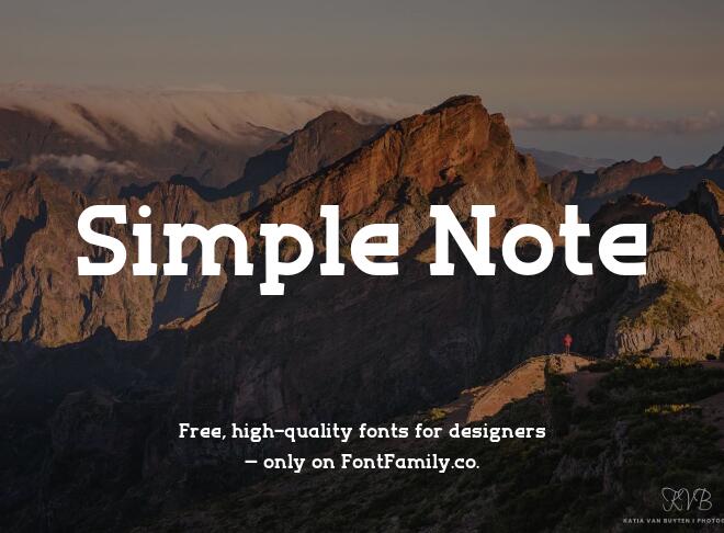 Simple Note Font