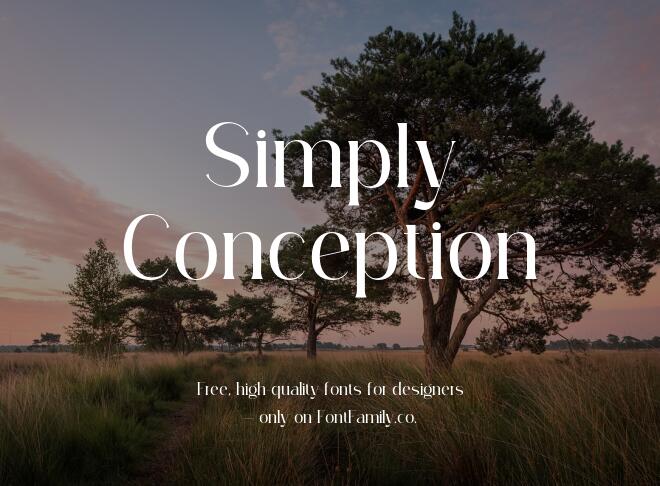 Simply Conception Font