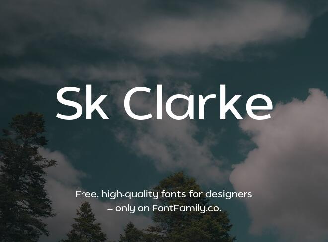 Sk Clarke Font