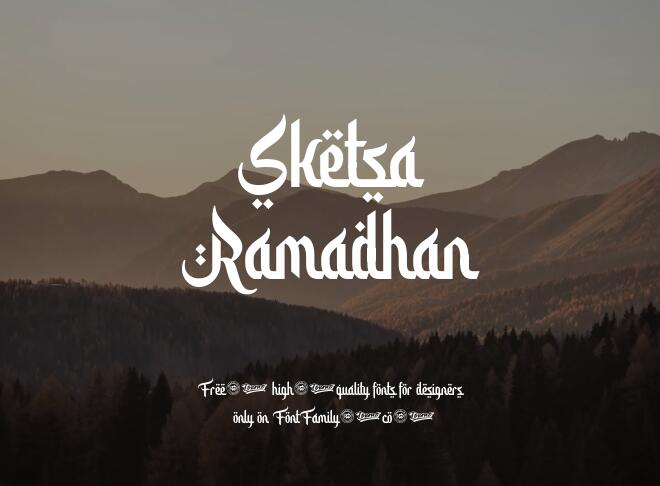 Sketsa Ramadhan Font