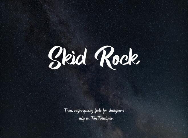 Skid Rock Font