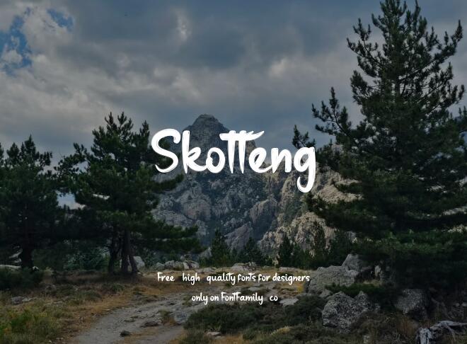 Skotteng Font