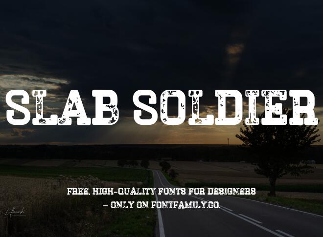 Slab Soldier Font