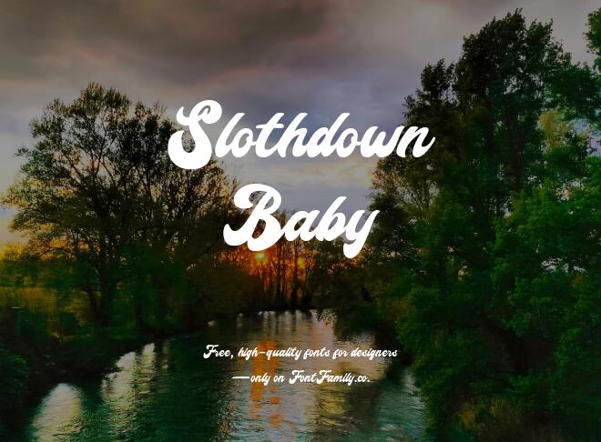 Slothdown Baby Font