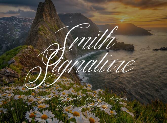 Smith Signature Font