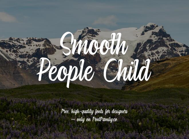 Smooth People Child Font