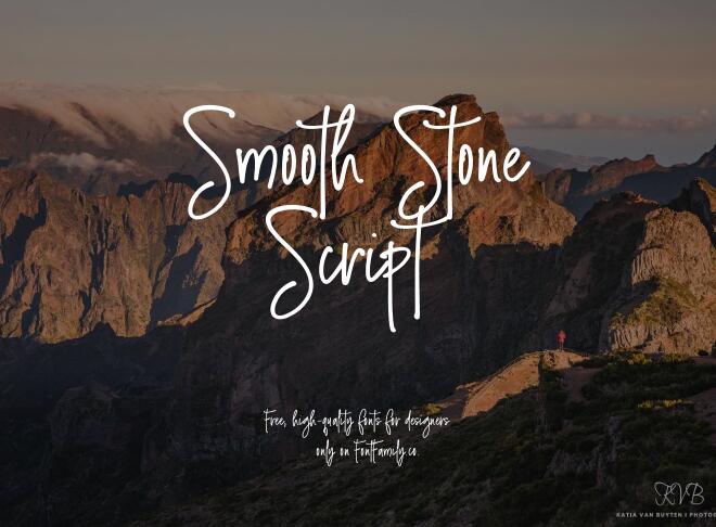 Smooth Stone Script Font