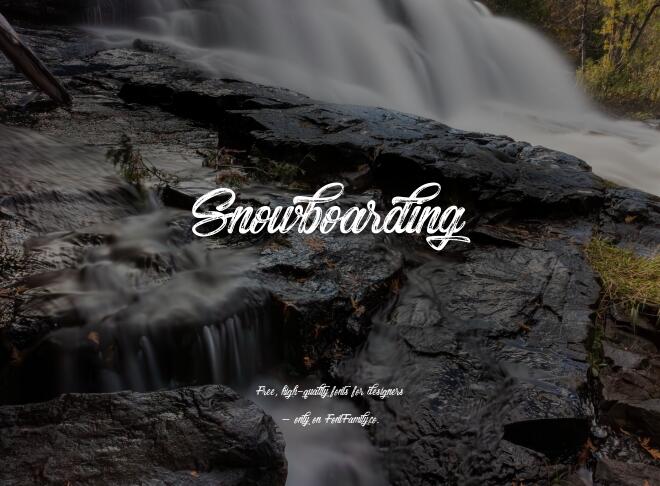 Snowboarding Font