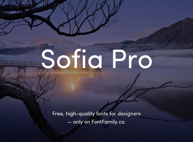 Sofia Pro Font