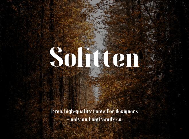 Solitten Font