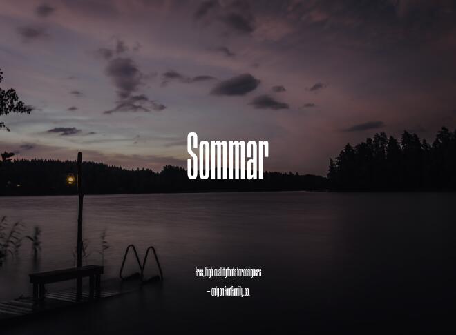 Sommar Font