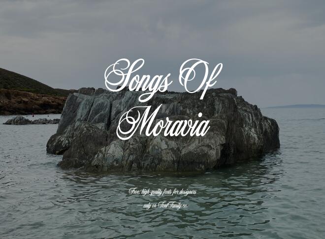 Songs Of Moravia Font