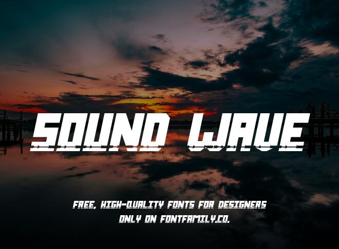 Sound Wave Font