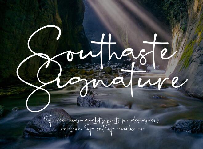 Southaste Signature Font