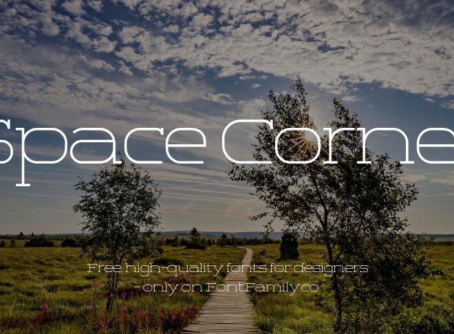 Space Corner Font
