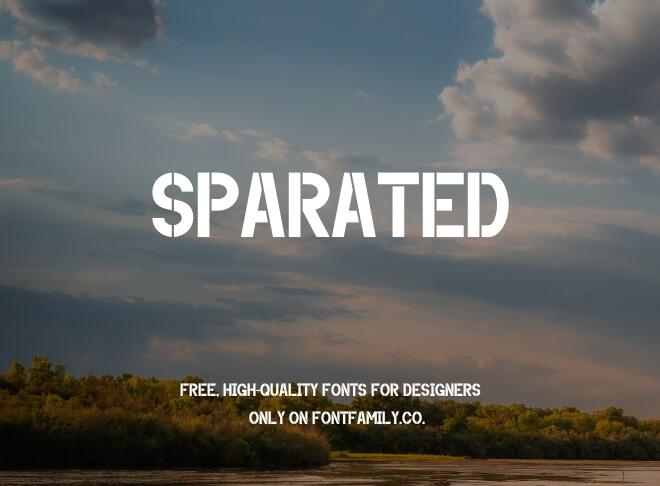 Sparated Font
