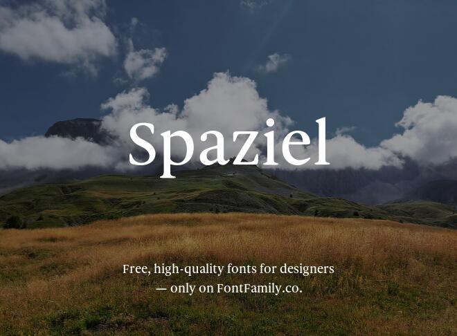 Spaziel Font