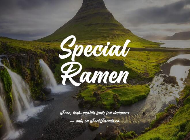 Special Ramen Font