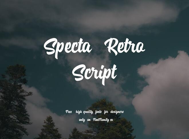 Specta Retro Script Font