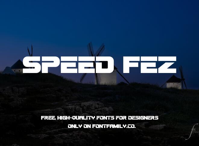Speed Fez Font