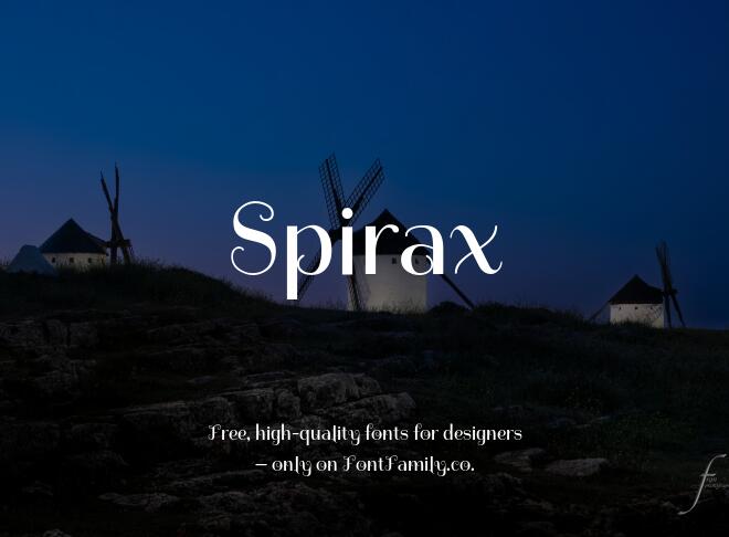 Spirax Font