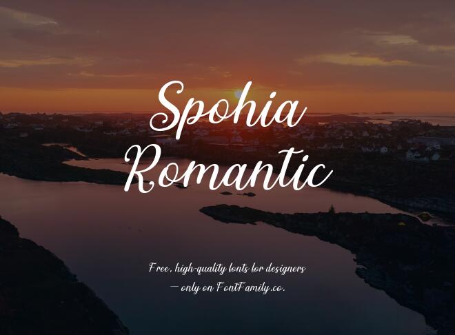 Spohia Romantic Font