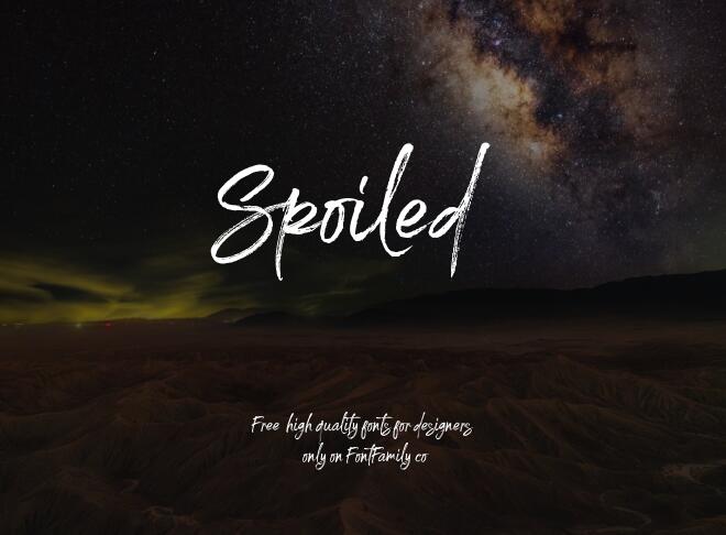 Spoiled Font