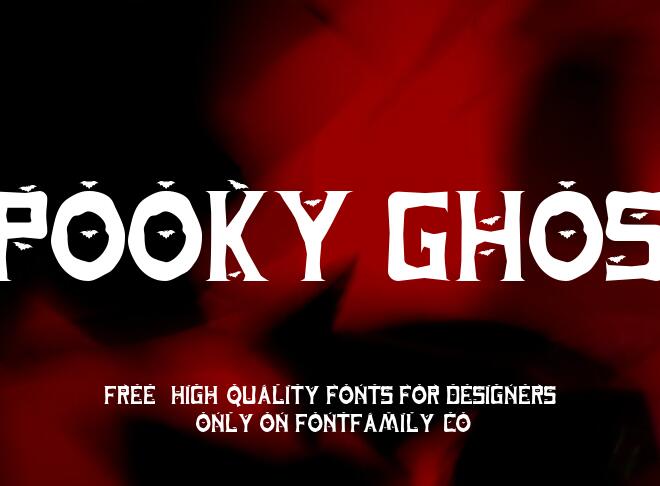 Spooky Ghost Font