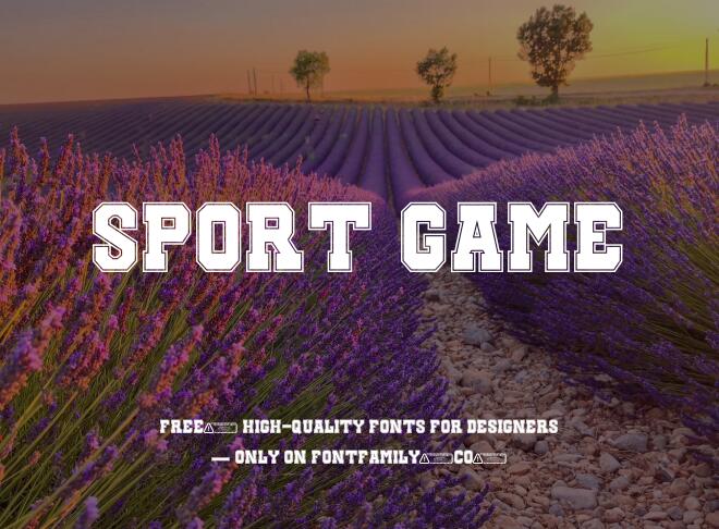 Sport Game Font