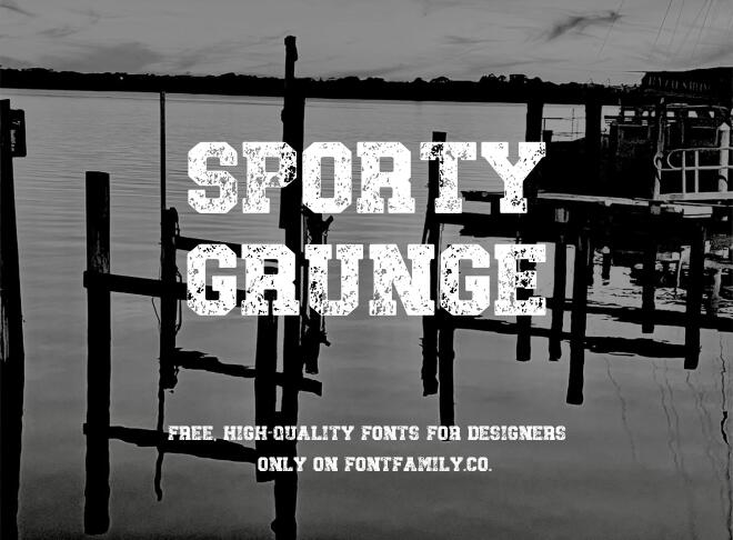 Sporty Grunge Font