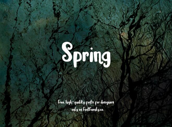 Spring Font