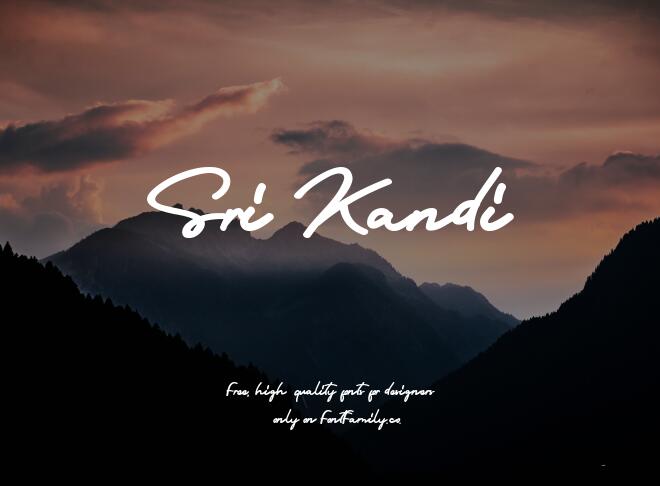 Sri Kandi Font