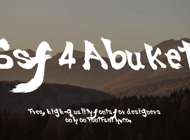 Ssf4 Abuket Font