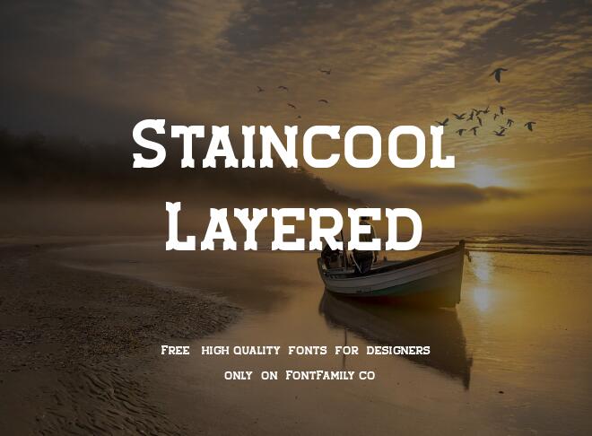 Staincool Layered Font