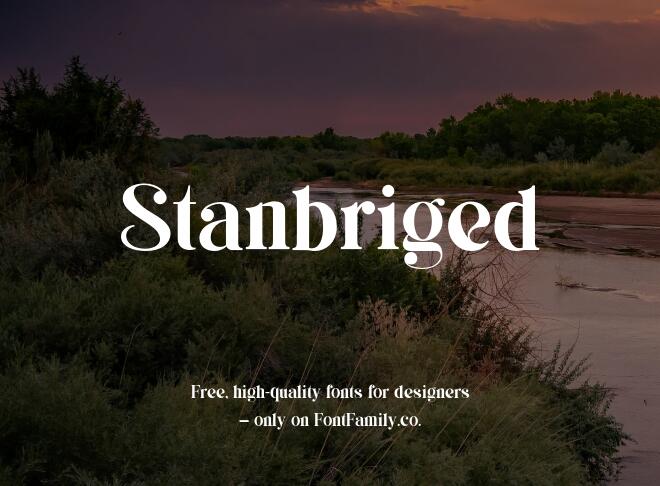 Stanbriged Font