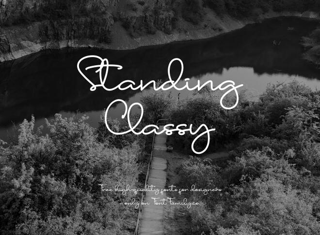 Standing Classy Font